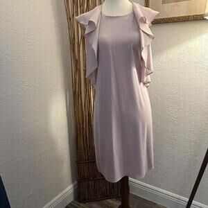 BCBGMAXAZRIA Women's Pink and Purple Dress